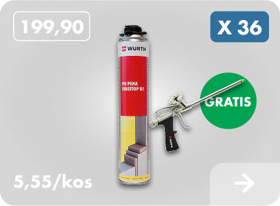 PU PENA x 36 + pištola